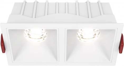 Встраиваемый светильник Alfa LED 4000K 2x10Вт 36° Maytoni Technical DL043-02-10W4K-SQ-W (220V)
