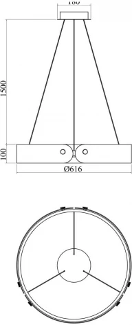 Подвесной светильник Maytoni Interstellar MOD309PL-L30GR4K