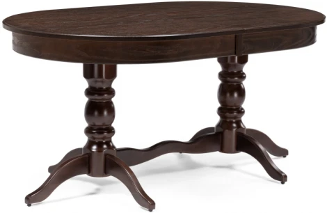 Деревянный стол Woodville Дейвер 160(220)х100 орех темный 515967