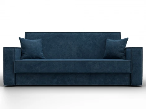 Диван-книжка Куба (ДСП,ЛДСП/Пластик/Велюр/Синий) Лига Диванов 127447