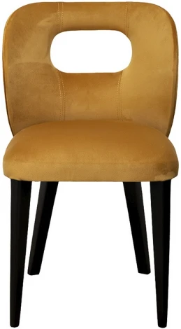 Стул Unico горчичный велюр Colt022-Orang 50*47*81см Garda Decor арт.UNICO-Colto22-ORANG