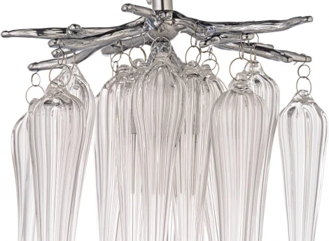 Подвесная люстра Dio D`arte Tavenna Nickel Tavenna H 1.5.21.101 N (220V, хрусталь, на проводе)