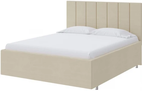 PROxSON Кровать Modern Large (Ткань: Велюр Forest 726 Светло-бежевый) 90x200