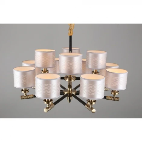 Подвесная люстра ярусная Omnilux Albinia OML-57303-12 (220V, на цепи)
