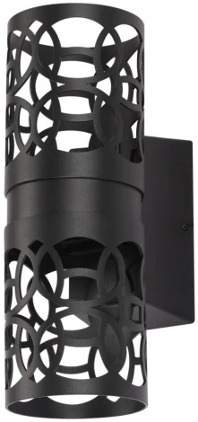 Уличный настенный светильник Novotech Netz 359537 черный LED 2*5W 3000К 220V (круглые, IP65)