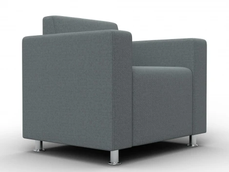 Кресло Лига-093 ВН (ДСП,Брус,Фанера,Рогожка/Серый) Лига Диванов 134969