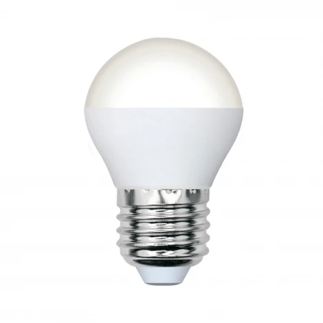 Лампа светодиодная, диммируемая, форма "шар", матовая, белый свет 4000K Volpe OPTIMA DIM LED-G45-6W/4000K/E27/FR/DIM/SLS
