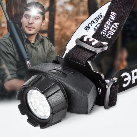 Налобный фонарь светодиодный на батарейках ЭРА GB-602 GB-602