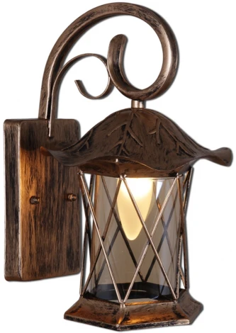 Настенный фонарь уличный Reluce 08281-9.2-001U BKG