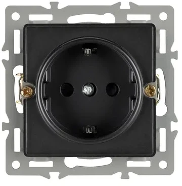 Механизм электрической розетки SCT-GP-MEU-PL-BK (250V, 16A) (Arlight) 043740