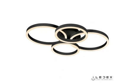 Потолочная люстра iLedex Ring-New 6815-300/400-X-T BK