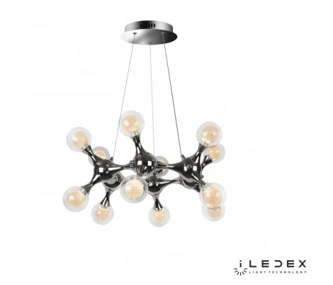 Подвесной светильник iLedex Blossom C4465-12R CR (220V, на тросе, шарики)