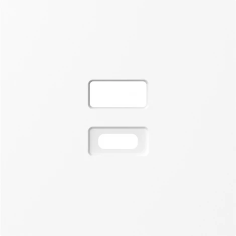 Накладка для розеток USB, глянцевый белый Donel A07 DE28603