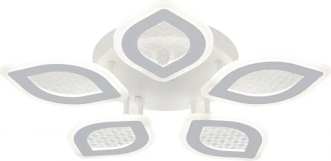 Потолочная светодиодная люстра Natali Kovaltseva LED LAMPS 81167 с пультом ДУ, моб. приложением 100W, белый, LED (регулировка яркости, 220V)