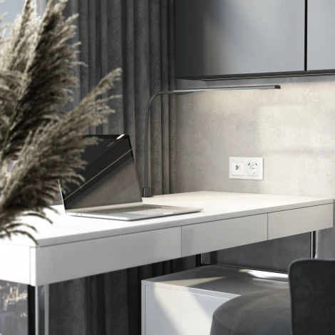 Розетка Ethernet RJ-45 (белый акрил) Werkel W1181041 (a064017)