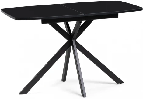 Стеклянный стол Woodville Тамаса 120(150)х70х76 черный 551087