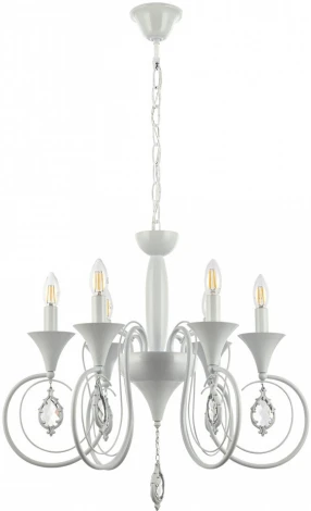 Подвесная люстра Arte Milano AM349920 349920/6 WT (220V, подвески, на цепи, подсвечник, свеча)