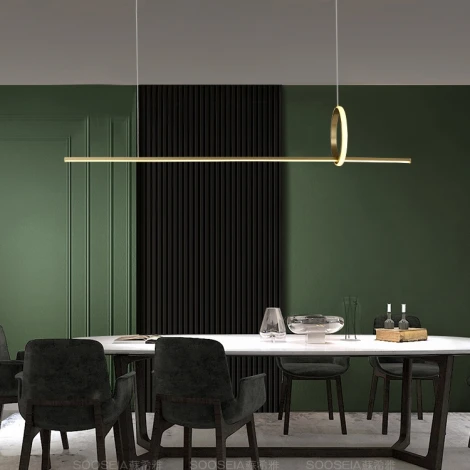 Подвесной светильник LED MOFFIT B LONG L90 Brass ImperiumLoft Moffit-B-Long01 (231389-23, Умный дом)