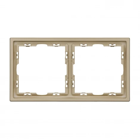 Рамка пластиковая FRM-NOBE-SFPL-2-GD (Arlight) 054217