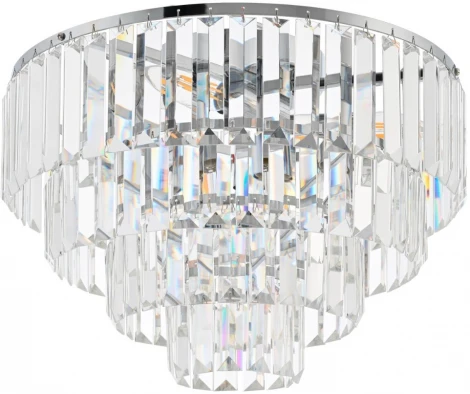 Потолочная люстра каскадная хрустальная Arte Milano Sorrento-7209 377209/6/390 CR (220V, круглые)