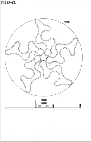 Потолочная люстра Moderli Monica V2713-CL