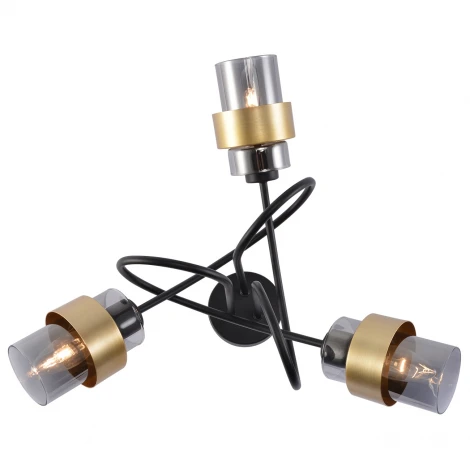 Потолочная люстра Escada Hurricane 1139/3P Black/Gold E14*40W