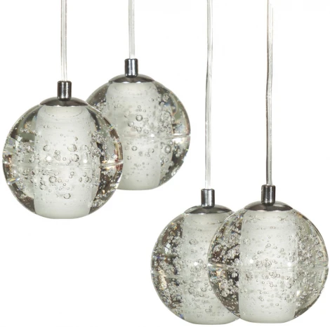 Подвесной светильник Loft It Rain 10112/5 (220V, хрусталь, на проводе, шарики)