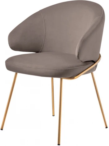 Стул-полукресло Bradex Home Emil латте с золотыми ножками (RF 0648)