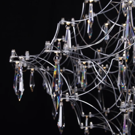 Подвесная люстра Loft It Mira 10259/800 Silver Asfour (LED, 220V, на тросе)