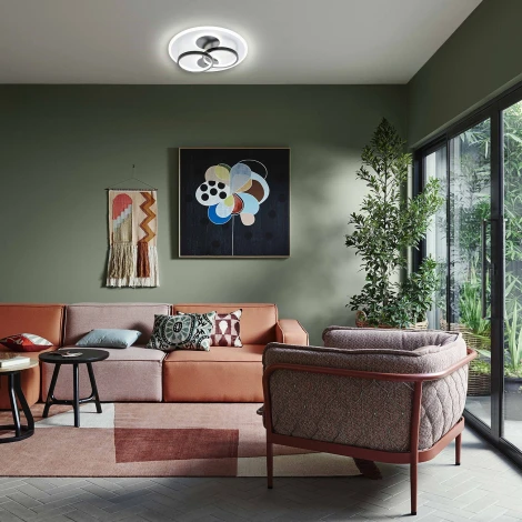 Потолочная люстра Escada Module 10235/4 ROUND LED*85W Black/White