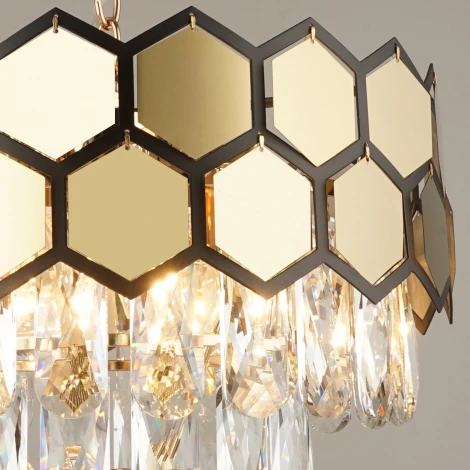 Подвесная люстра хрустальная Reluce 01952-0.4-06 FGD (220V, на цепи)