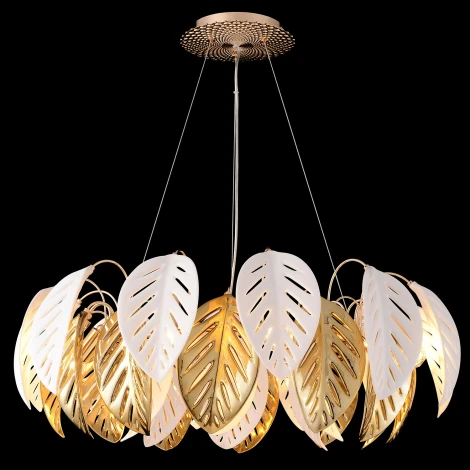 Подвесной светильник Crystal Lux RAMONA SP8 (220V, на тросе, листья)