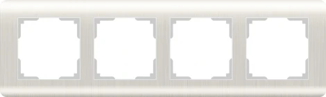 Рамка на 4 поста Stream (перламутровый) Werkel W0042113 (a051279)