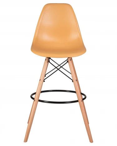 Стул барный DSW BAR (ножки светлый бук, цвет персиковый (NX-Y-06))