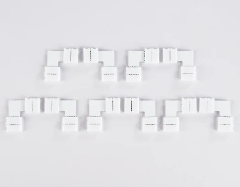 Соединитель угловой L для светодиодной ленты Ambrella Illumination GS6801 5050 12/24V (6 конт.)