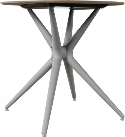 Стол обеденный обеденный JET CERAMIC круглый d-80 (Термопластичный полимер, Серый) CA Grigio Pietra di luna 80x80