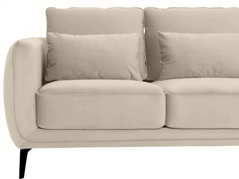 Диван Amsterdam двухместный ОГОГО (арт.701172), (Ткань/Бежевый)