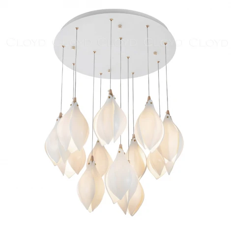 Потолочная люстра каскадная с цветами Cloyd Mangra 10363 (220V, цветы)