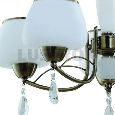 Подвесная люстра IDLamp 829 829/5-Oldbronze