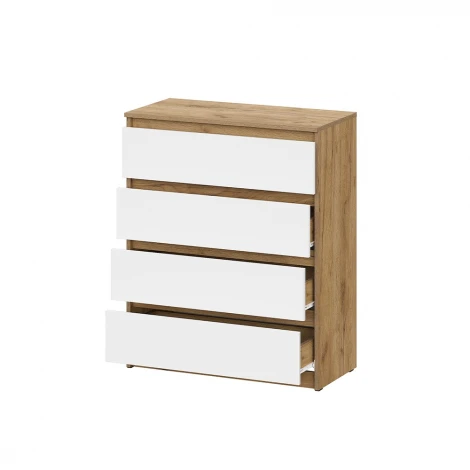 Комод Арника Денвер, Дуб золотой, Белый