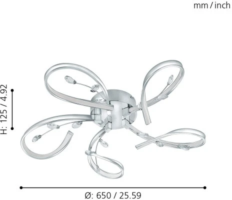 Потолочная люстра Eglo Vallemare 97487 (220V, цветы)