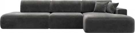 Диван угловой Лига-036 НПБ Модерн Лонг правый угол Лига Диванов (Велюр) арт.127757