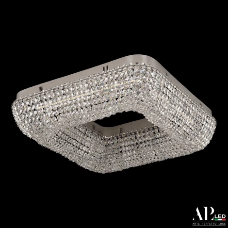 Потолочная люстра светодиодная APL LED Sicilia SH504.2.50.A.Ni.4000 (220V, хрусталь)