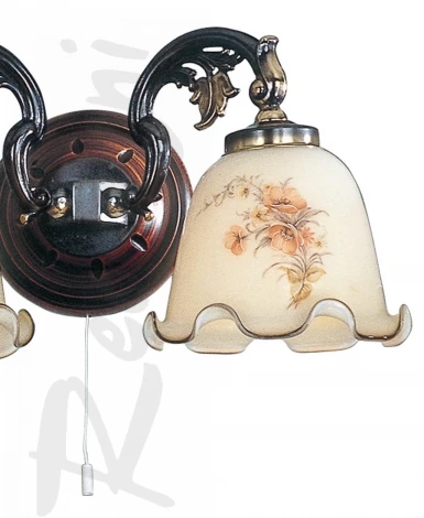 Бра Reccagni Angelo A 965/2 DEC (220V, выключатель, цветы)