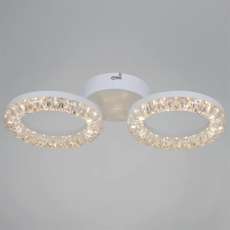 Потолочная люстра светодиодная с регулировкой цветовой температуры, яркости и ночным режимом Reluce 09847-0.3-02A WH