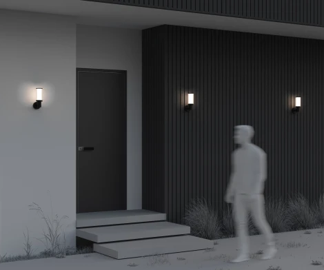 Уличный настенный светильник Maytoni Outdoor Rib O502WL-01B