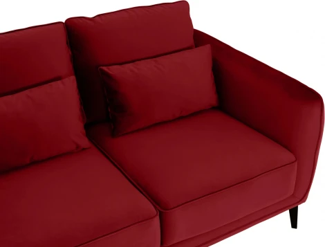 Диван Amsterdam двухместный ОГОГО (арт.342689), (Ткань/Бордовый)
