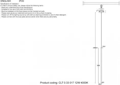 Светильник трековый магнитный Crystal Lux Space CLT 0.33 017 12W BL 4000K (LED, 48V, круглые)