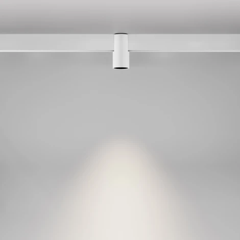 Трековый светильник магнитный 48V Maytoni Alfa TR122-2-7W4K-W (LED, круглые)