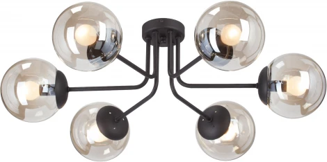 Потолочная люстра на штанге V4998-1/6PL Vitaluce (220V, шар)